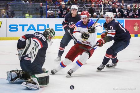 2015, MS v Ledním hokeji, Ostrava – zápas základní skupiny, USA vs. Rusko, zadavatel: Statutární město Ostrava